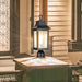 Post Lantern Nuvo 60-5957 Stillwell Collection Outdoor 17 inch Post Light Pole Lantern - Matte Black with Clear Water Glass Nuvo