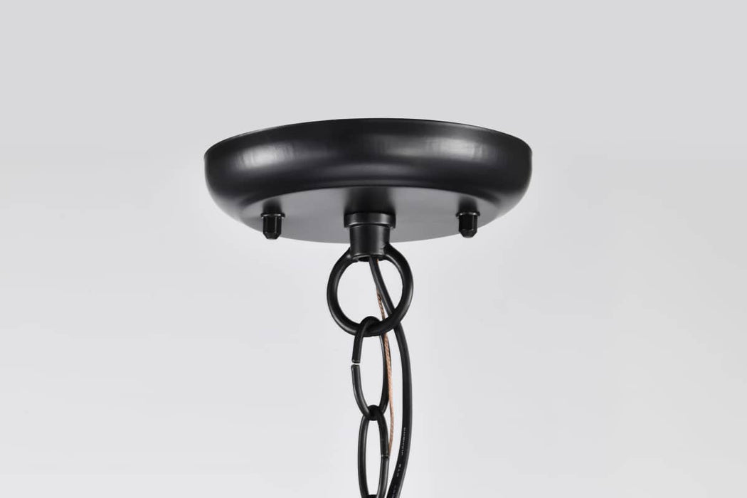Hanging Lantern Nuvo 60-5958 Stillwell Collection Outdoor 14 inch Hanging Light - Matte Black Finish with Clear Water Glass Nuvo