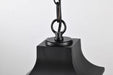 Hanging Lantern Nuvo 60-5958 Stillwell Collection Outdoor 14 inch Hanging Light - Matte Black Finish with Clear Water Glass Nuvo