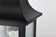 Hanging Lantern Nuvo 60-5958 Stillwell Collection Outdoor 14 inch Hanging Light - Matte Black Finish with Clear Water Glass Nuvo