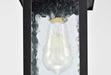 Hanging Lantern Nuvo 60-5958 Stillwell Collection Outdoor 14 inch Hanging Light - Matte Black Finish with Clear Water Glass Nuvo