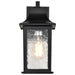 Wall Lantern Nuvo 60-5959 Stillwell Collection Outdoor 13 inch Wall Light - Matte Black Finish with Clear Water Glass Nuvo