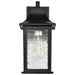 Wall Lantern Nuvo 60-5959 Stillwell Collection Outdoor 13 inch Wall Light - Matte Black Finish with Clear Water Glass Nuvo