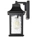 Wall Lantern Nuvo 60-5959 Stillwell Collection Outdoor 13 inch Wall Light - Matte Black Finish with Clear Water Glass Nuvo