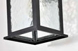 Wall Lantern Nuvo 60-5959 Stillwell Collection Outdoor 13 inch Wall Light - Matte Black Finish with Clear Water Glass Nuvo