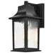 Wall Lantern Nuvo 60-5959 Stillwell Collection Outdoor 13 inch Wall Light - Matte Black Finish with Clear Water Glass Nuvo