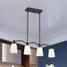 Island Pendant Nuvo 60-5975 Laguna - 4 Light - Island Pendant - Forest Bronze with White Glass Nuvo