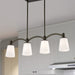 Island Pendant Nuvo 60-5975 Laguna - 4 Light - Island Pendant - Forest Bronze with White Glass Nuvo