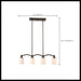 Island Pendant Nuvo 60-5975 Laguna - 4 Light - Island Pendant - Forest Bronze with White Glass Nuvo
