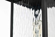 Post Lantern Nuvo 60-5995 Austen Collection Outdoor 20 inch Post Light Pole Lantern - Matte Black Finish with Clear Water Glass Nuvo