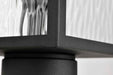 Post Lantern Nuvo 60-5995 Austen Collection Outdoor 20 inch Post Light Pole Lantern - Matte Black Finish with Clear Water Glass Nuvo