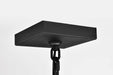 Hanging Lantern Nuvo 60-5996 Austen Collection Outdoor 17 inch Hanging Light - Matte Black Finish with Clear Water Glass Nuvo