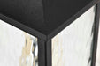 Wall Lantern Nuvo 60-5997 Austen Collection Outdoor 13 inch Small Wall Light - Matte Black Finish with Clear Water Glass Nuvo