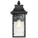 Wall Lantern Nuvo 60-5998 Austen Collection Outdoor 17 inch Large Wall Light - Matte Black Finish with Clear Water Glass Nuvo