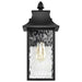 Wall Lantern Nuvo 60-5998 Austen Collection Outdoor 17 inch Large Wall Light - Matte Black Finish with Clear Water Glass Nuvo