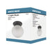 Flush Mount Nuvo 60-6012 1 Light - 6 in. - Ceiling Mount with Frosted White Glass - Color retail packaging - Mahogany Bronze Finish Nuvo