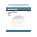 Flush Mount Nuvo 60-6026 1 Light - 8 in. - Flush Mount - Small White Mushroom - Color retail packaging - White Finish Nuvo