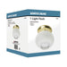 Flush Mount Nuvo 60-6029 1 Light - 6 in. - Ceiling Fixture - Clear Bottom Squat Ball - Color retail packaging - Polished Brass Finish Nuvo