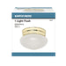 Flush Mount Nuvo 60-6030 1 Light - 6 in. - Flush Mount - Small Frosted Grape Mushroom - Color retail packaging - Polished Brass Finish Nuvo