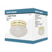 Flush Mount Nuvo 60-6030 1 Light - 6 in. - Flush Mount - Small Frosted Grape Mushroom - Color retail packaging - Polished Brass Finish Nuvo