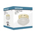 Flush Mount Nuvo 60-6030 1 Light - 6 in. - Flush Mount - Small Frosted Grape Mushroom - Color retail packaging - Polished Brass Finish Nuvo