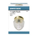 Flush Mount Nuvo 60-6031 1 Light - 6 in. - Ceiling Fixture - Clear Pineapple Glass - Color retail packaging - Polished Brass Finish Nuvo