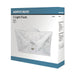 Flush Mount Nuvo 60-6032 2 Light - 12 in. - Ceiling Fixture - Square Floral - Color retail packaging - White Finish Nuvo