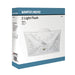 Flush Mount Nuvo 60-6032 2 Light - 12 in. - Ceiling Fixture - Square Floral - Color retail packaging - White Finish Nuvo