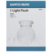 Flush Mount Nuvo 60-6033 1 Light - 6 in. - Ceiling Fixture - White Ball - Color retail packaging - White Finish Nuvo