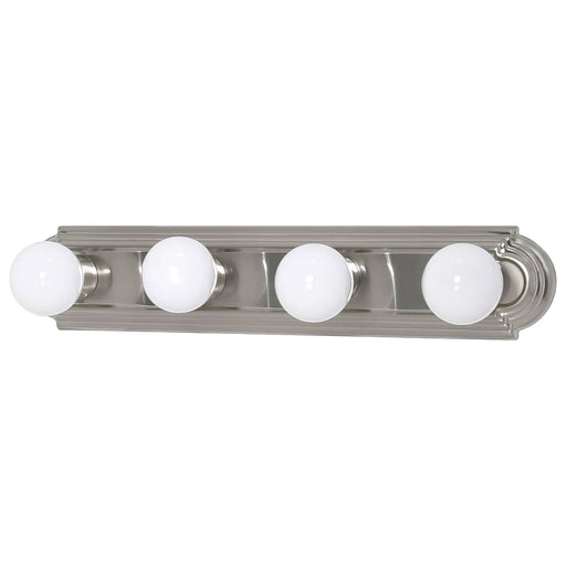 Vanity Nuvo 60-6073 4 Light - 24 in. - Vanity - Racetrack Style - Color retail packaging - Brushed Nickel Finish Nuvo