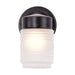 Wall Lantern Nuvo 60-6110 1 Light - 6 Inch - Porch - Wall - Mason Jar with Frosted Glass - Mahogany Bronze Finish - Color retail packaging Nuvo