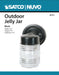 Wall Lantern Nuvo 60-6111 1 Light - 6 in. - Porch - Wall - Mason Jar with Clear Glass - Color retail packaging - Black Finish Nuvo