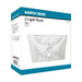 Flush Mount Nuvo 60-6113 2 Light - 12 in. - Ceiling Fixture - Square Floral with Pull Chain - Color retail packaging - White Finish Nuvo