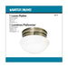 Flush Mount Nuvo 60-6114 1 Light - 8 in. - Flush Mount - Small Antique Brass Mushroom - Color retail packaging Nuvo