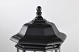 Post Lantern Nuvo 60-6115 Hopkins Outdoor Collection 18.5 inch Large Post Light Pole Lantern - Matte Black Finish with Clear Glass Nuvo