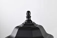 Post Lantern Nuvo 60-6115 Hopkins Outdoor Collection 18.5 inch Large Post Light Pole Lantern - Matte Black Finish with Clear Glass Nuvo
