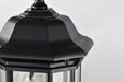 Post Lantern Nuvo 60-6115 Hopkins Outdoor Collection 18.5 inch Large Post Light Pole Lantern - Matte Black Finish with Clear Glass Nuvo