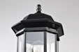 Post Lantern Nuvo 60-6115 Hopkins Outdoor Collection 18.5 inch Large Post Light Pole Lantern - Matte Black Finish with Clear Glass Nuvo