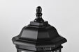 Post Lantern Nuvo 60-6116 Hopkins Outdoor Collection 16 inch Small Post Light Pole Lantern - Matte Black Finish with Clear Glass Nuvo