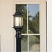 Post Lantern Nuvo 60-6116 Hopkins Outdoor Collection 16 inch Small Post Light Pole Lantern - Matte Black Finish with Clear Glass Nuvo