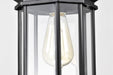 Hanging Lantern Nuvo 60-6117 Hopkins Collection Outdoor 12 inch Hanging Lantern - Matte Black Finish with Clear Glass Nuvo