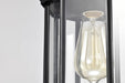 Hanging Lantern Nuvo 60-6117 Hopkins Collection Outdoor 12 inch Hanging Lantern - Matte Black Finish with Clear Glass Nuvo