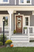Hanging Lantern Nuvo 60-6117 Hopkins Collection Outdoor 12 inch Hanging Lantern - Matte Black Finish with Clear Glass Nuvo