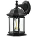 Wall Lantern Nuvo 60-6118 Hopkins Outdoor Collection 13 inch Large Wall Light - Matte Black Finish with Clear Glass Nuvo