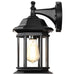 Wall Lantern Nuvo 60-6118 Hopkins Outdoor Collection 13 inch Large Wall Light - Matte Black Finish with Clear Glass Nuvo