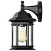 Wall Lantern Nuvo 60-6118 Hopkins Outdoor Collection 13 inch Large Wall Light - Matte Black Finish with Clear Glass Nuvo