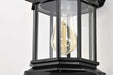 Wall Lantern Nuvo 60-6118 Hopkins Outdoor Collection 13 inch Large Wall Light - Matte Black Finish with Clear Glass Nuvo
