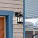 Wall Lantern Nuvo 60-6118 Hopkins Outdoor Collection 13 inch Large Wall Light - Matte Black Finish with Clear Glass Nuvo