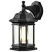 Wall Lantern Nuvo 60-6118 Hopkins Outdoor Collection 13 inch Large Wall Light - Matte Black Finish with Clear Glass Nuvo