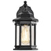 Wall Lantern Nuvo 60-6119 Hopkins Outdoor Collection 12 inch Small Wall Light - Matte Black Finish with Clear Glass Nuvo